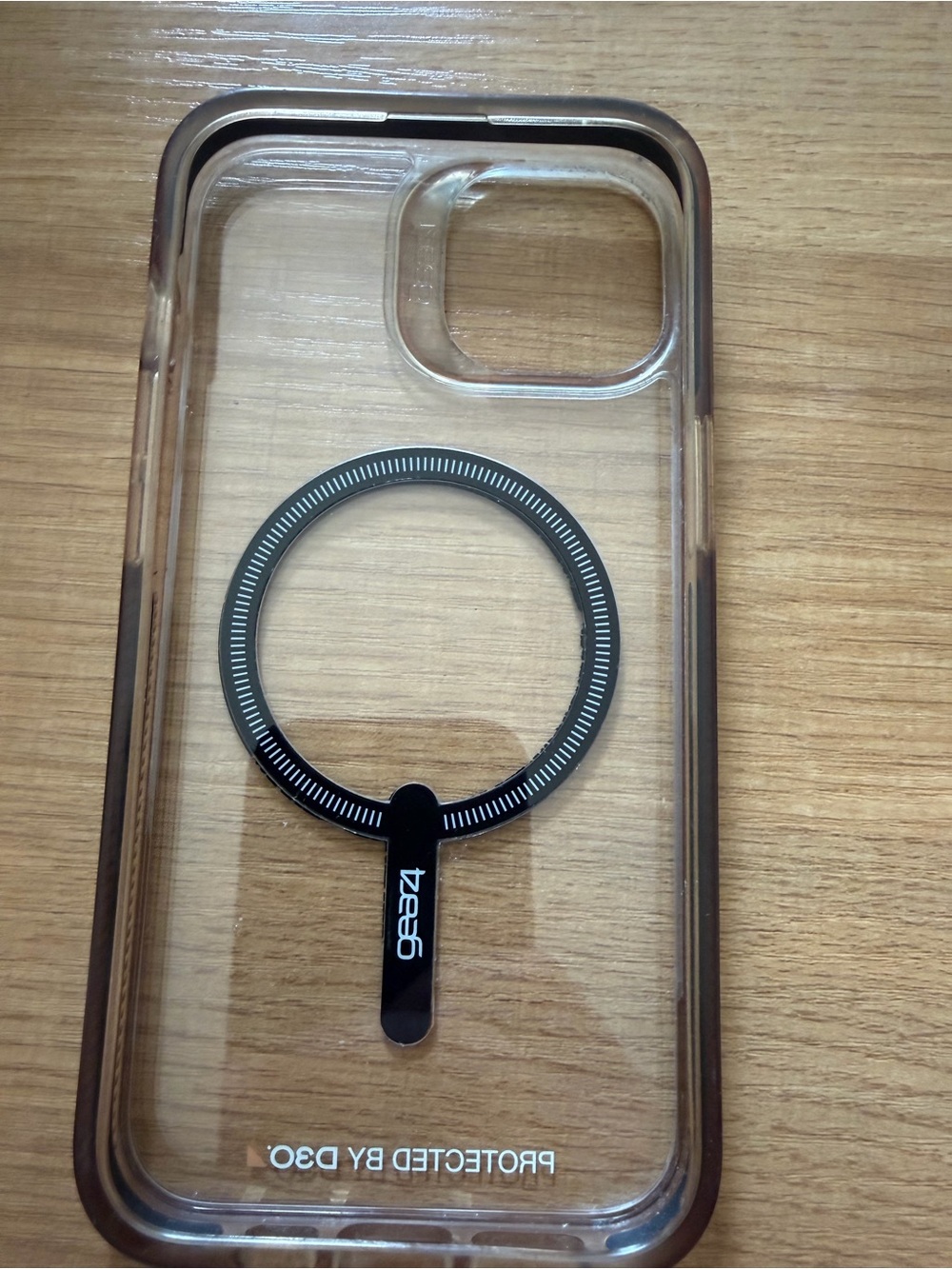 Clear Black MagSafe-Compatible iPhone Case by